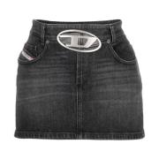 Denim Skirts Diesel , Black , Dames