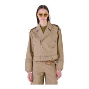 Light Jackets Silvian Heach , Beige , Dames