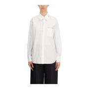 Klassieke Katoenen Overhemd Marni , White , Dames