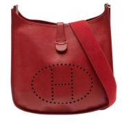 Pre-owned Leather hermes-bags Hermès Vintage , Red , Dames