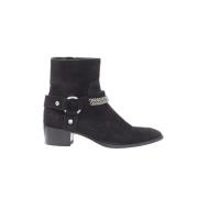 Pre-owned Suede boots Yves Saint Laurent Vintage , Black , Dames