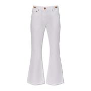 Flared jeans Versace , White , Dames