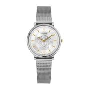 Dames Roestvrijstalen Analoge Horloge Versace , Gray , Dames