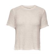 Stijlvolle Pullover T-shirt Only , Beige , Dames