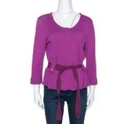 Pre-owned Knit tops Carolina Herrera Pre-owned , Purple , Dames