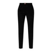 Wollen broek Balmain , Black , Dames