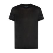 Zijden T-shirt Dolce & Gabbana , Black , Heren