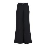 Wide Trousers Versace Jeans Couture , Black , Dames