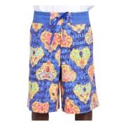 Blauwe Fleece Heart Couture Shorts Versace Jeans Couture , Multicolor ...