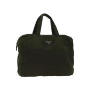 Pre-owned Nylon handbags Prada Vintage , Green , Dames