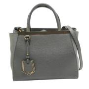 Pre-owned Leather totes Fendi Vintage , Gray , Dames