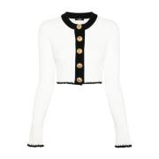 Cardigans Balmain , White , Dames