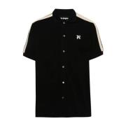 Short Sleeve Shirts Palm Angels , Black , Heren