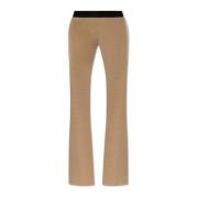 Gebreide broek Palm Angels , Beige , Dames