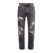 Jeans met logo Palm Angels , Gray , Heren