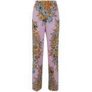 Straight Trousers Etro , Pink , Dames