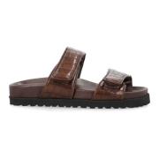 Sliders Gia Borghini , Brown , Dames