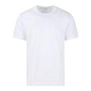 Logo Print Katoenen Jersey T-Shirt Comme des Garçons , White , Heren
