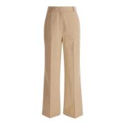 Wide Trousers Dunst , Beige , Dames