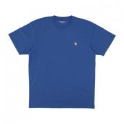 Acapulco/Gold Streetwear T-Shirt Carhartt Wip , Blue , Heren