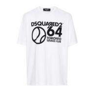 Witte T-shirts en Polos Dsquared2 , White , Heren