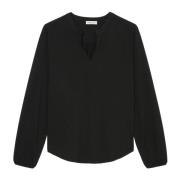 Jersey blouse los Marc O'Polo , Black , Dames