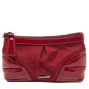Pre-owned Nylon clutches Burberry Vintage , Red , Dames