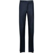 Straight Trousers Canali , Blue , Heren