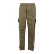 Khaki Cargo Katoenen Broek Comme des Garçons , Green , Heren