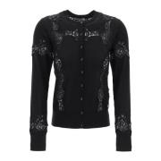 Kantinzet Kasjmier Zijden Vest Dolce & Gabbana , Black , Dames