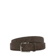 Bruin Suède Leren Herenriem Tod's , Brown , Heren