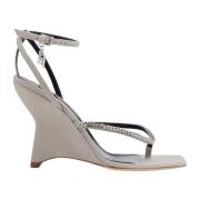 High Heel Sandals Elisabetta Franchi , Gray , Dames