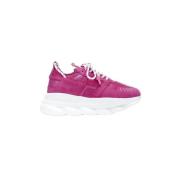 Pre-owned Fabric sneakers Versace Pre-owned , Pink , Dames