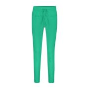 Punta/Fern Stijlvolle Broek Red Button , Green , Dames