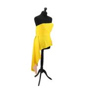 Pre-owned Polyester dresses Dior Vintage , Yellow , Dames