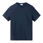 Biologisch Katoen Sheep Tee Blauw Woolrich , Blue , Heren