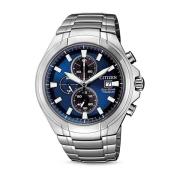 Blauw Titanium Quartz Horloge, 10Atm Citizen , Gray , Heren