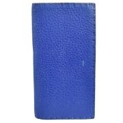 Pre-owned Leather wallets Fendi Vintage , Blue , Dames
