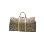 Pre-owned Canvas handbags Louis Vuitton Vintage , Brown , Dames