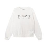10 Days Logo Sweater Ecru 1002 10Days , Beige , Dames