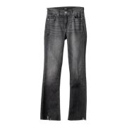 Luxe Bootcut Tailorless Jeans 7 For All Mankind , Black , Heren