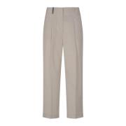 Wide Trousers Peserico , Beige , Dames