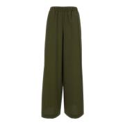 Wide Trousers Federica Tosi , Green , Dames