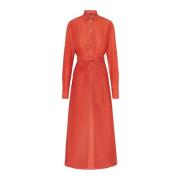 Shirt Dresses Kiton , Orange , Dames