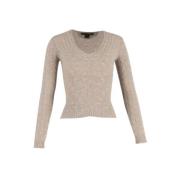 Pre-owned Wool tops Ralph Lauren Pre-owned , Beige , Dames