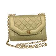 Pre-owned Leather chanel-bags Chanel Vintage , Yellow , Dames