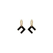 Earrings Elisabetta Franchi , Black , Dames