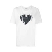 T-Shirts Saint Laurent , White , Dames