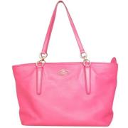 Pre-owned Leather shoulder-bags Coach Pre-owned , Pink , Dames