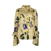 Bloemenprint Blouse - Geel Phisique du Role , Multicolor , Dames